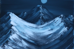 Nighttime-Artic-Mountain